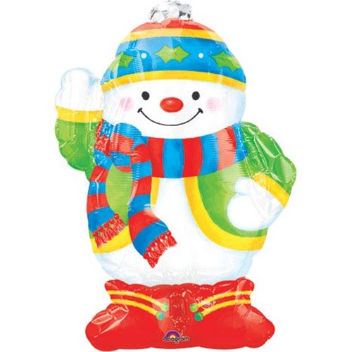 Snowman Christmas Helium Balloon - Premium Quality